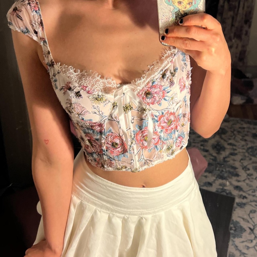 Victoria’s Secret x for love and lemons corset top